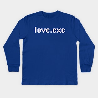 love.exe Kids Long Sleeve T-Shirt